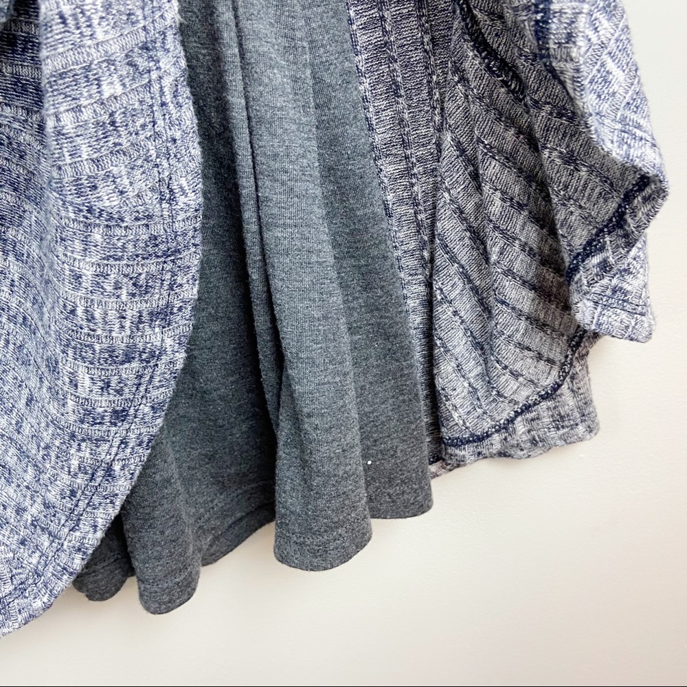 Anthropologie Heather Gray V-Neck Ribbed Mini Dress - Picture 6 of 9